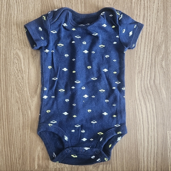 Carter's Other - Carter's Navy Blue Space Patterned Bodysuit Size 3 Months
